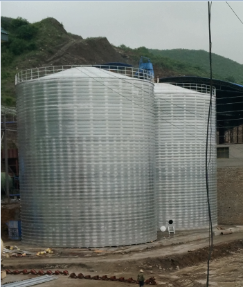 丹江口粮食钢板仓的安装全过程不用热焊接